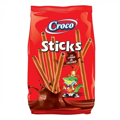 Соломка с шоколадным кремом Croco, 80 г