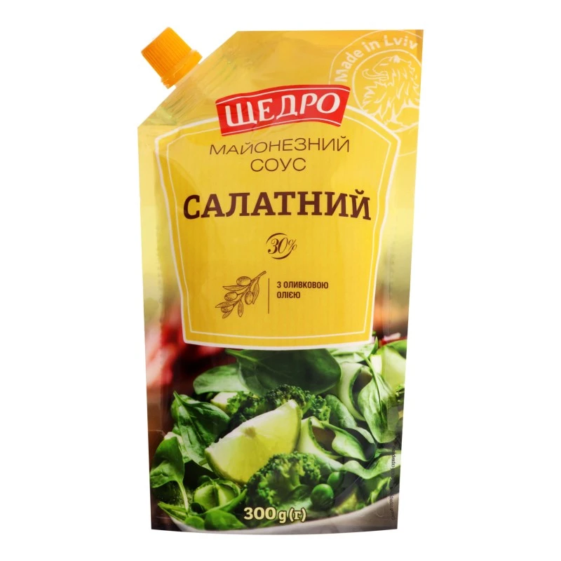 Соус майонезный 30% Салатный Щедро, 300 г