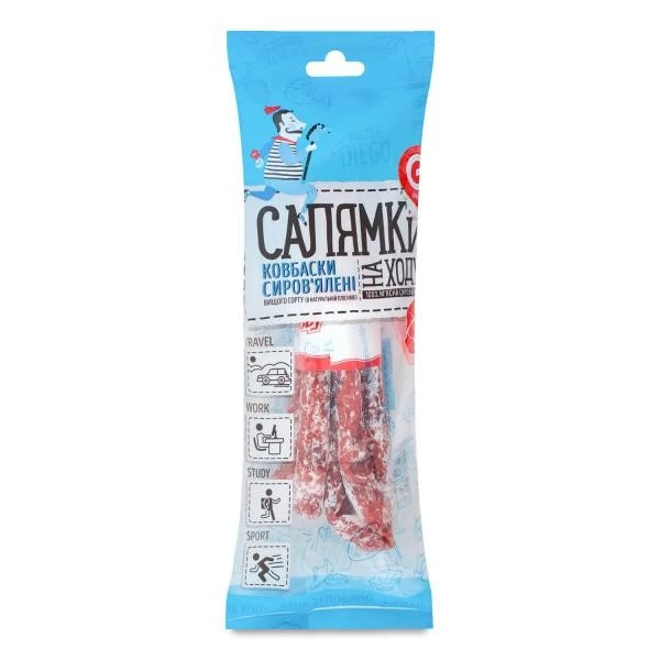 Колбаски сыровяленые Салямки в/с  Глобино, 85 г