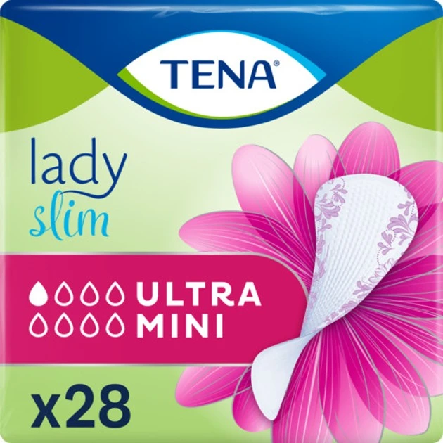 Прокладки урологические Slim Ultra Mini Lady Tena, 28 шт/уп.