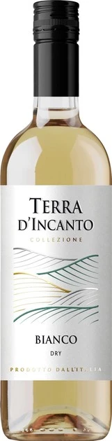 Вино 10.5% белое сухое Bianco Terra d'Incante, бут 0.75л