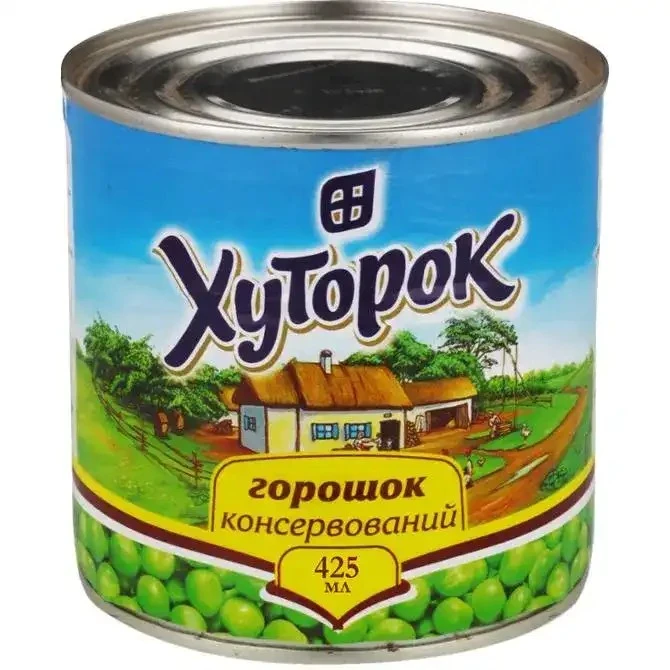 Консервированный горошек Хуторок, 410 г