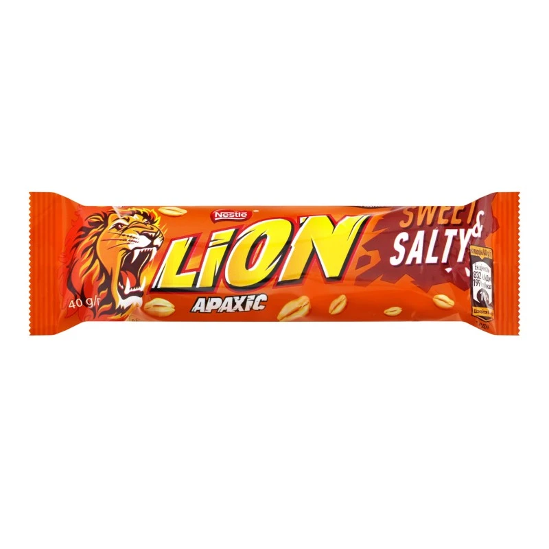 Вафельный батончик арахис Lion, 40 г