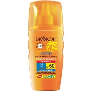 Спрей для безопасного загара Солнечный экран SPF-50+ Биокон, 160 мл