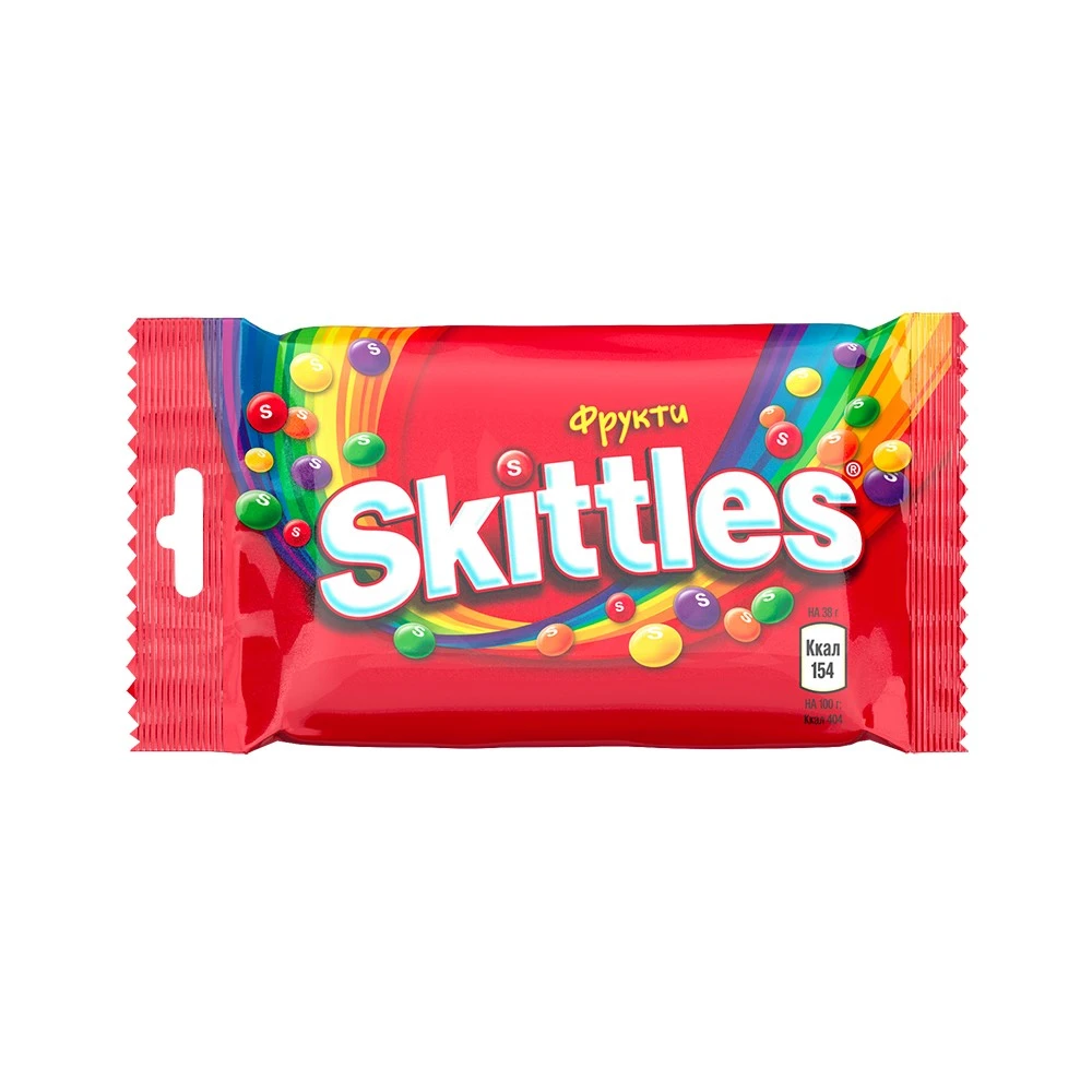 Драже жевательные Фрукты Skittles, 38 г