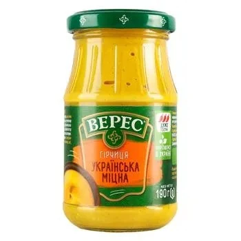 Горчица Украинская крепкая Верес, 190 г