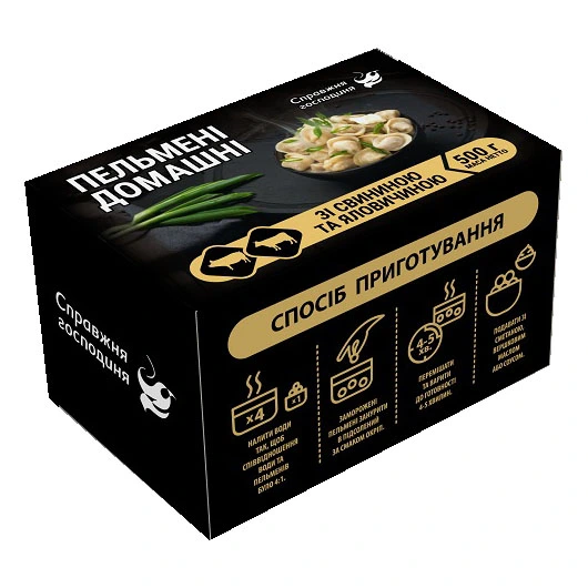 Пельмени свино-говяжьи Домашние Справжня господиня, 500 г