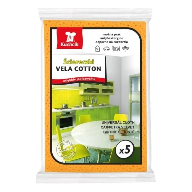 Салфетки для уборки из хлопка Vela Cotton Kuchik, 5шт