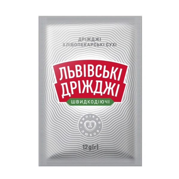 Дрожжи сухие быстродействующие Львовские дрожжи, 12 г