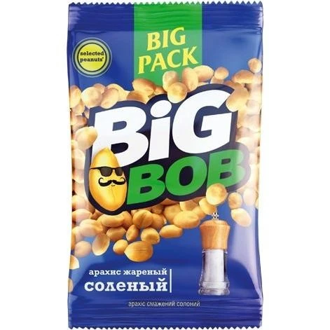 Арахис жареный солёный Биг Боб, 130 г