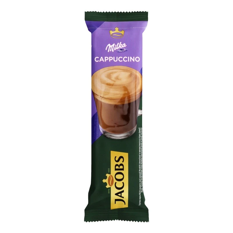 Напиток кофейный растворимый 3в1 Cappuccino Milka Jacobs, 18 г