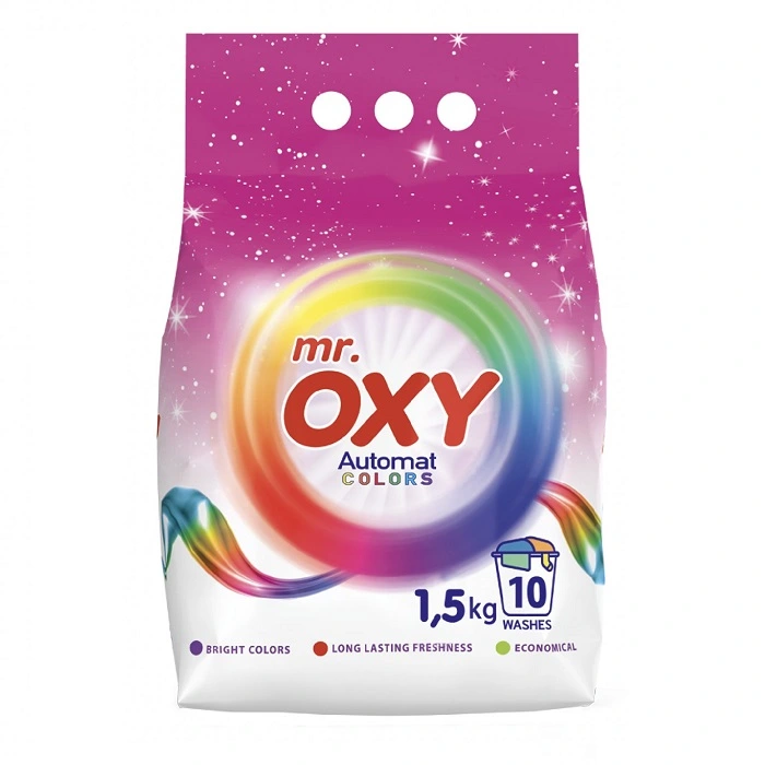 Стиральный порошок для цветного белья автомат Mr.Oxy, 1.5 кг