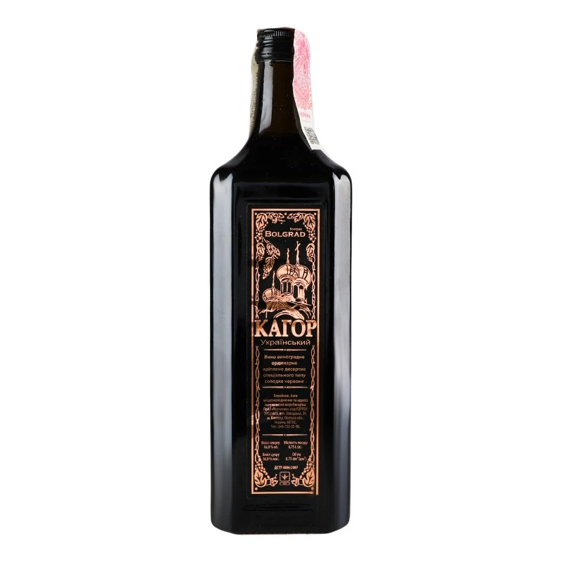 Вино красное сладкое десертное Кагор Украинский Bolgrad, 0.75 л