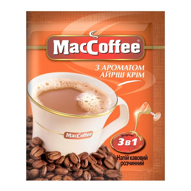 Напиток кофейный растворимый 3в1 Айриш крим MacCoffee, 18 г