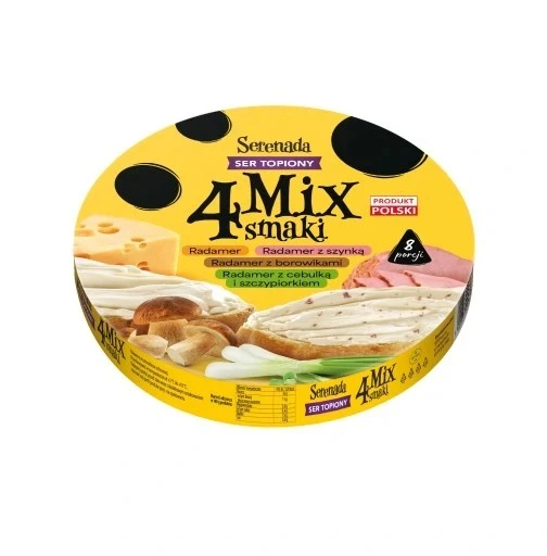 Сыр твердый 40% Радамер Микс 4вкуса Serenada, 140 г