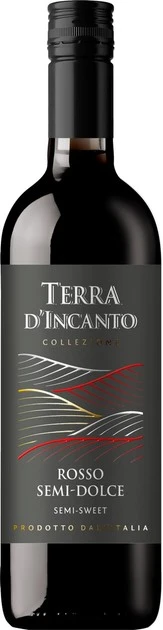 Вино 12% красное полусладкое Rosso Semi sweet Terra d'Incante, бут 0.75л