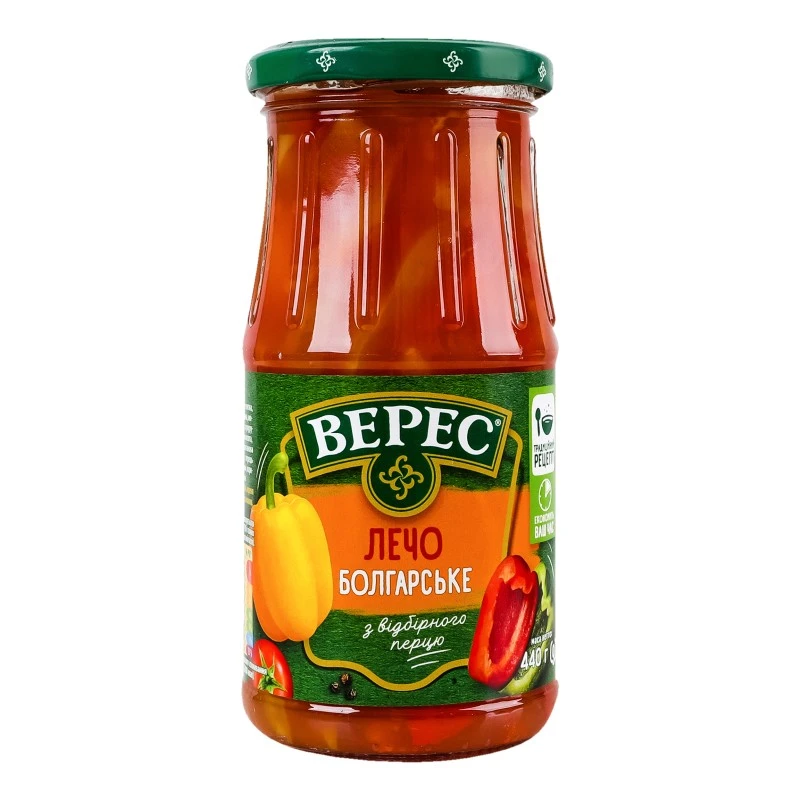 Консервированное лечо Болгарское Верес, 440 г