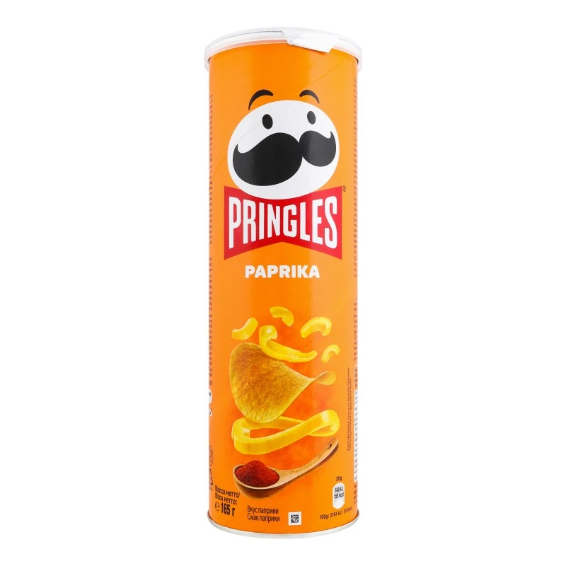Чипсы со вкусом паприки Pringles, 165 г