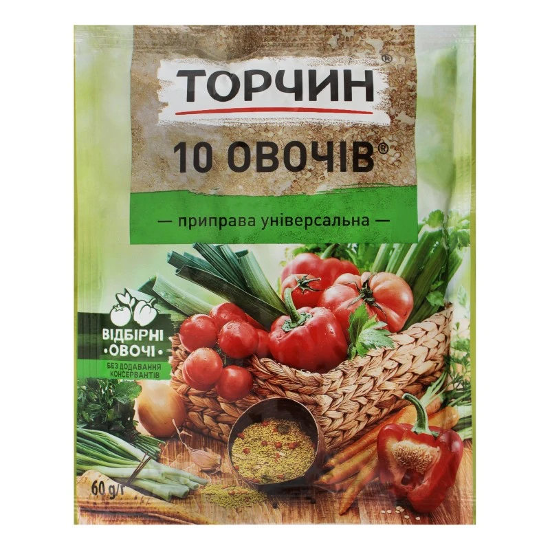 Приправа 10 овощей Торчин, 60 г