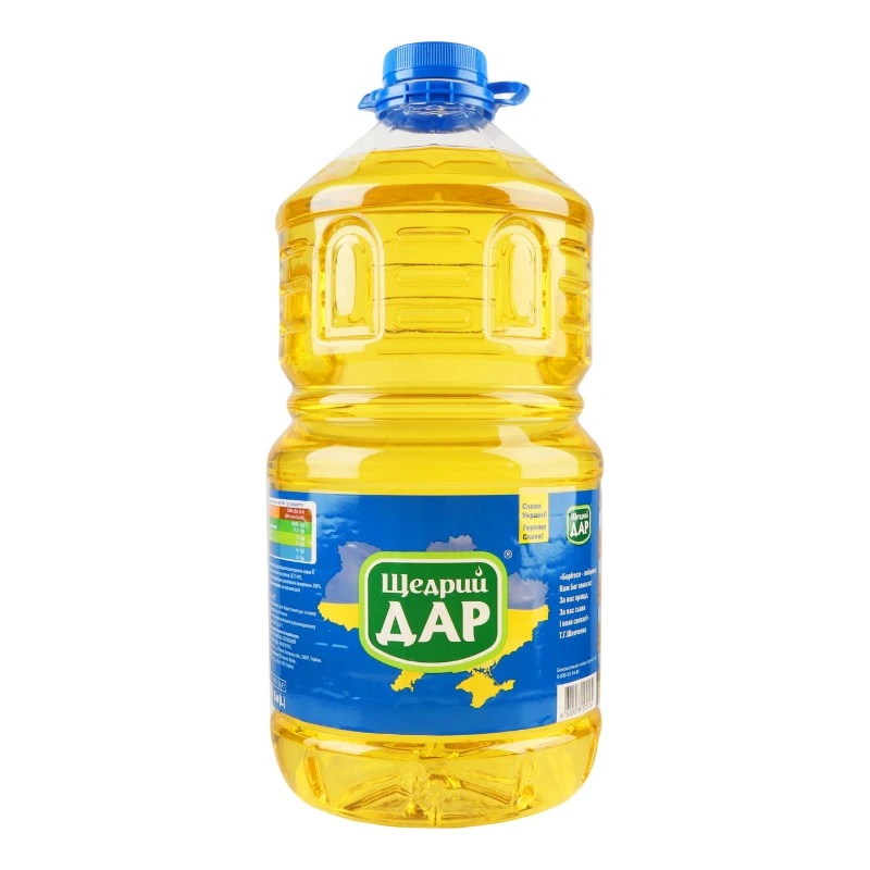 Масло подсолнечное рафинированное Щедрый Дар, 5 л
