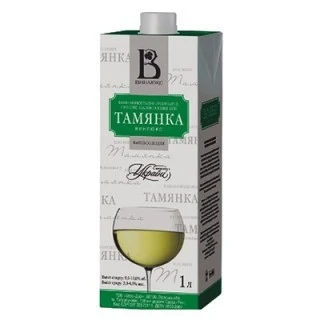 Вино белое полусладкое Тамянка Винлюкс, 1 л