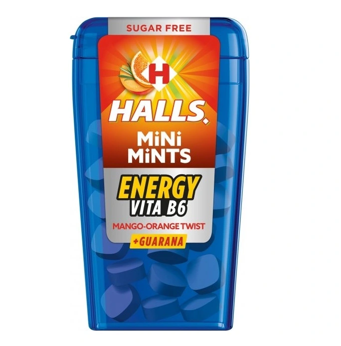 Леденцы со вкусом апельсина и манго Холлс Мини Минтс, 12.5 г