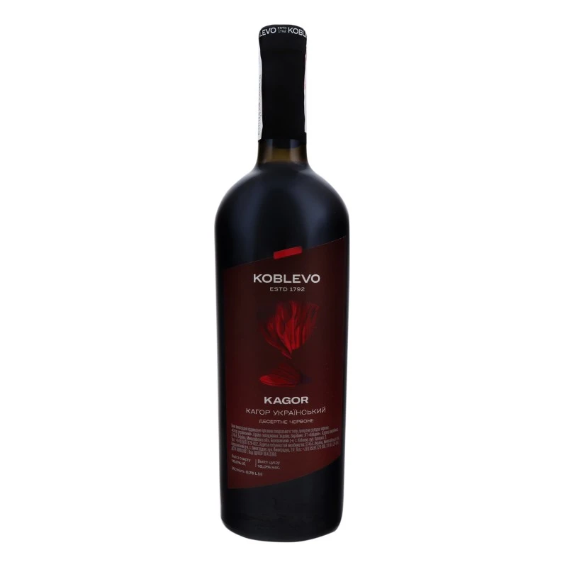 Вино красное сладкое Кагор Украинский Koblevo, 0.75 л