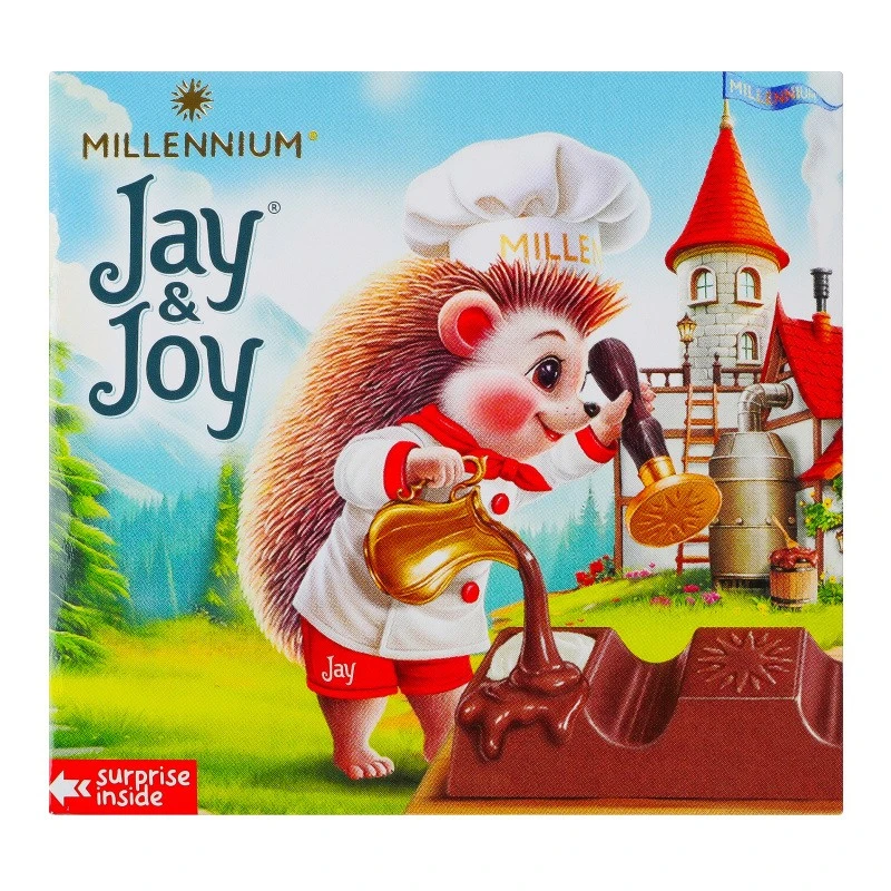 Шоколад молочный с молочной начинкой Jay&amp;Joy к/у 45г