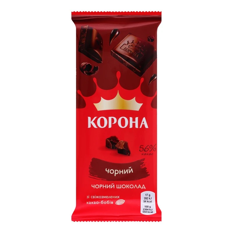Шоколад черный Корона, 85 г