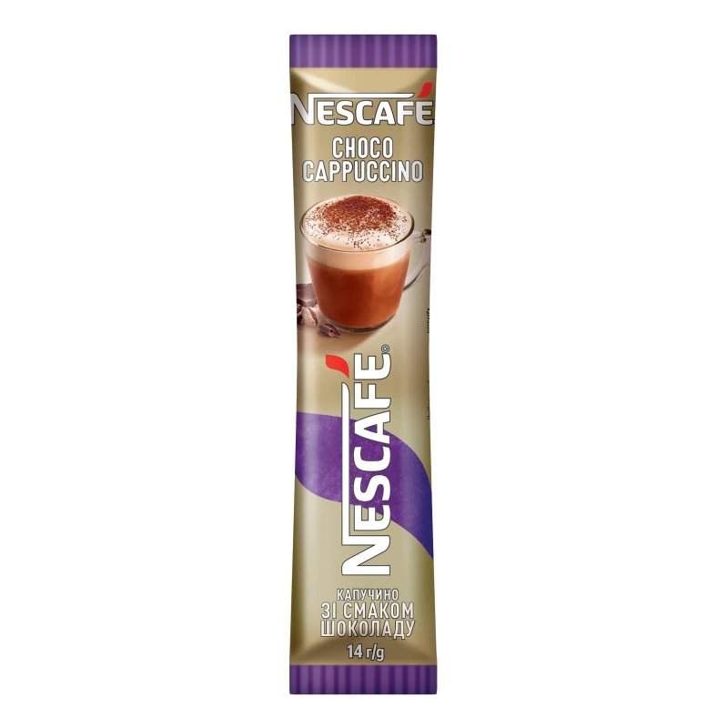 Напиток кофейный растворимый Cappuccino шоколад Nescafe, 14 г