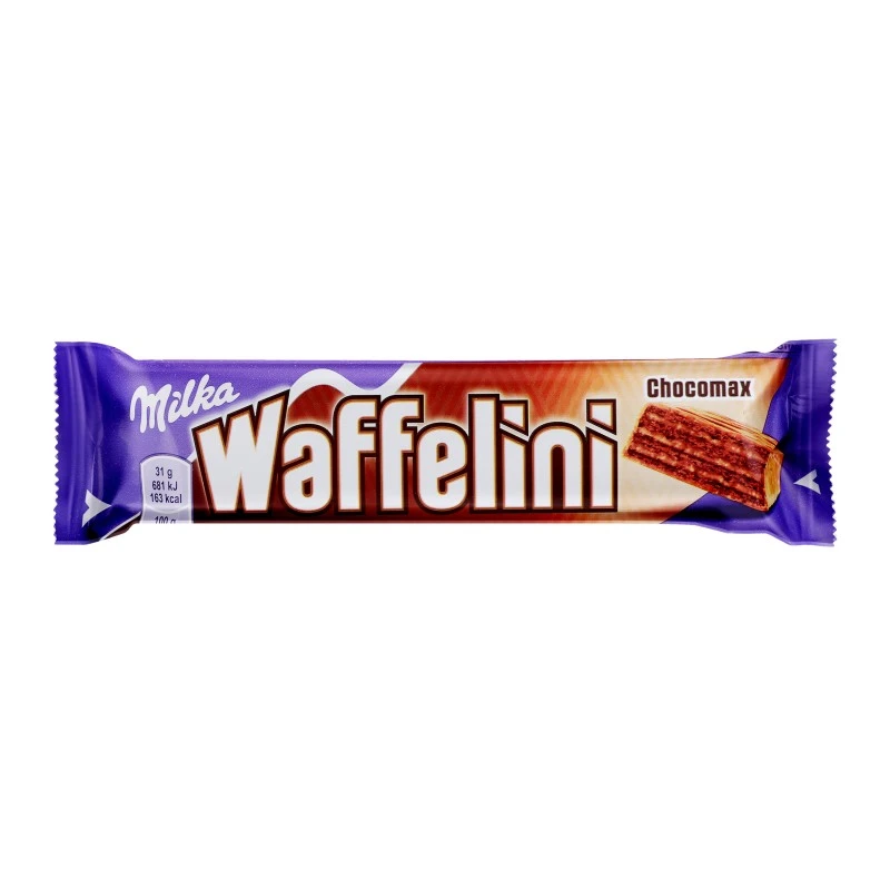 Вафли с какао в молочном шоколаде Waffelini Chocomax Milka, 31 г