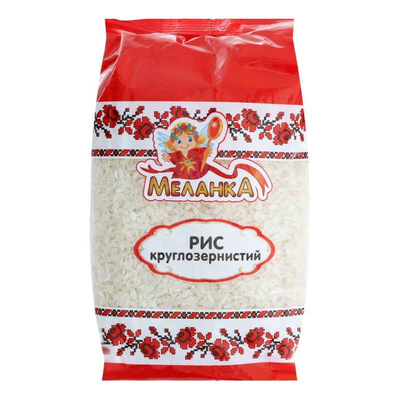 Рис круглый шлифованный Меланка, 800 г