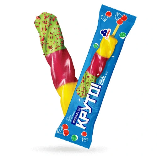 Мороженое фруктовый лед Круто Рудь, 80 г