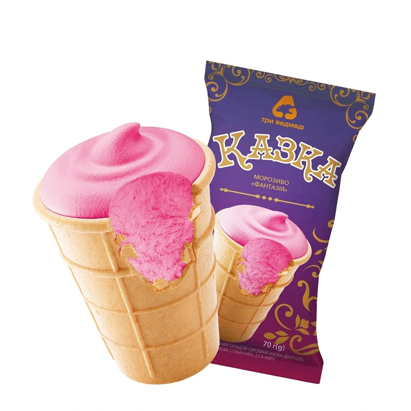 Мороженное Фантазия в вафельном стаканчике Сказка Три ведмеді м/у 70г