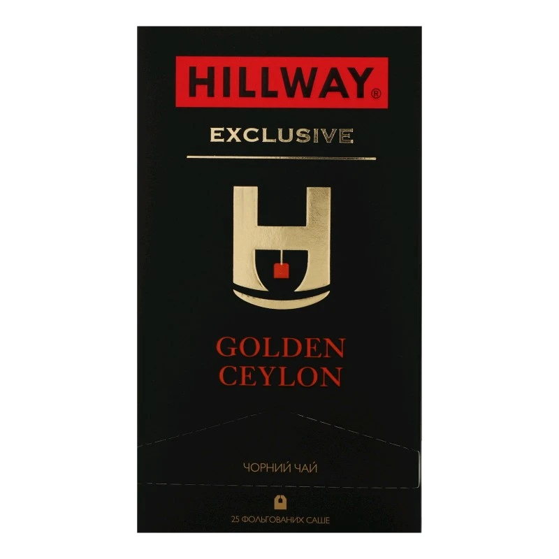 Чай пакетированный черный Golden Ceylon Exclusive Hillway, 25 шт/уп.