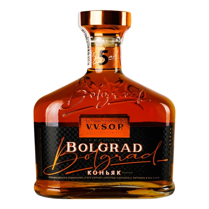 Коньяк 5 звезд Bolgrad, 0.5 л