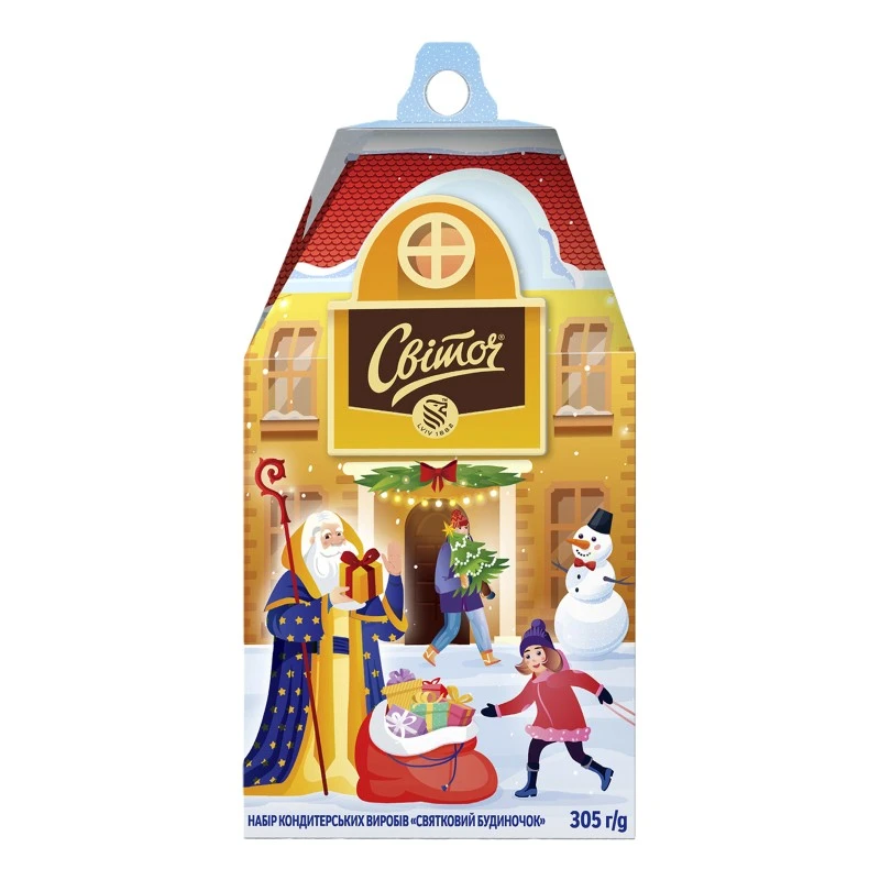 Новогодний подарок Праздничный домик Свиточ, 305 г