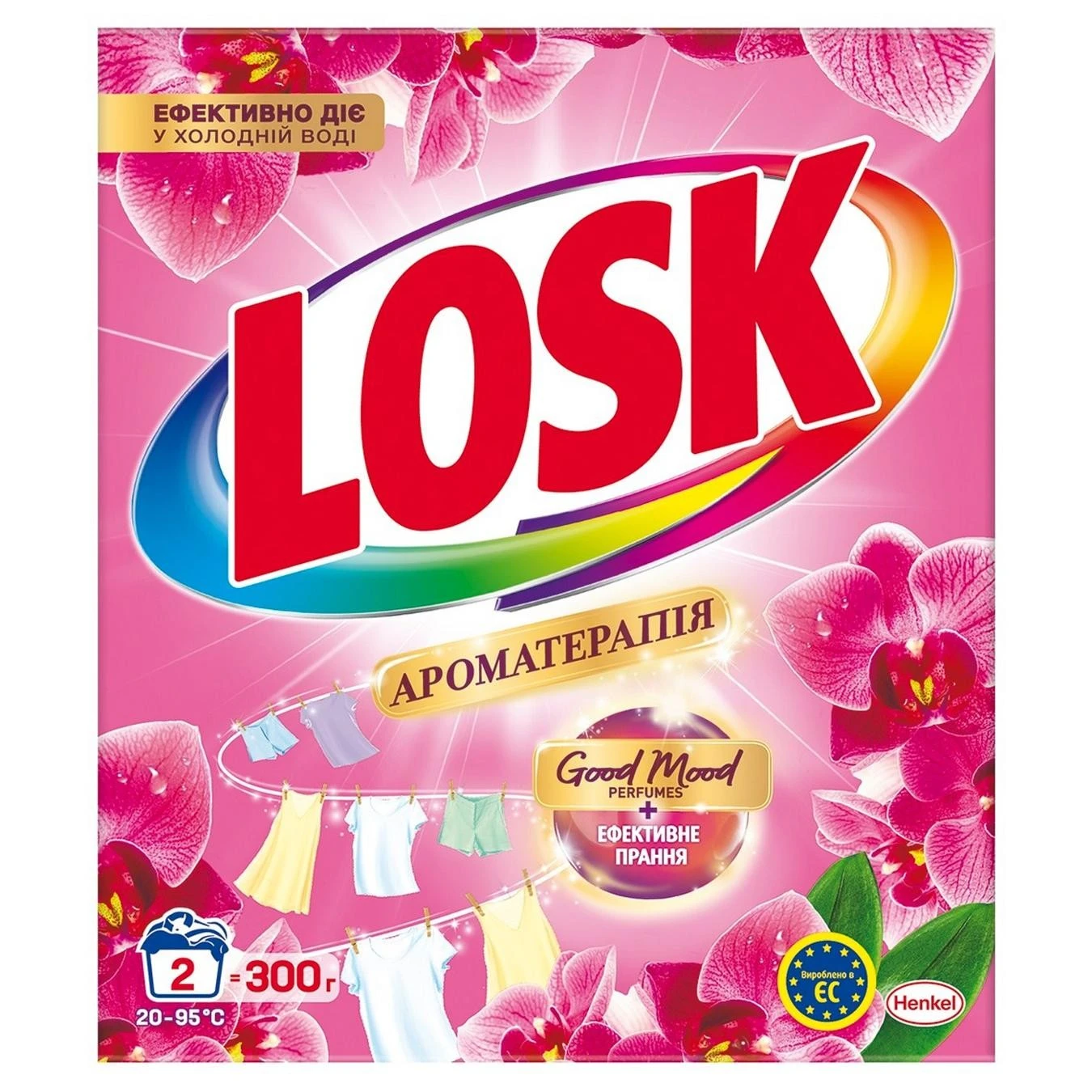 Порошок для стирки  Аромат Малазийского цветка Ароматерапия Losk, 300г