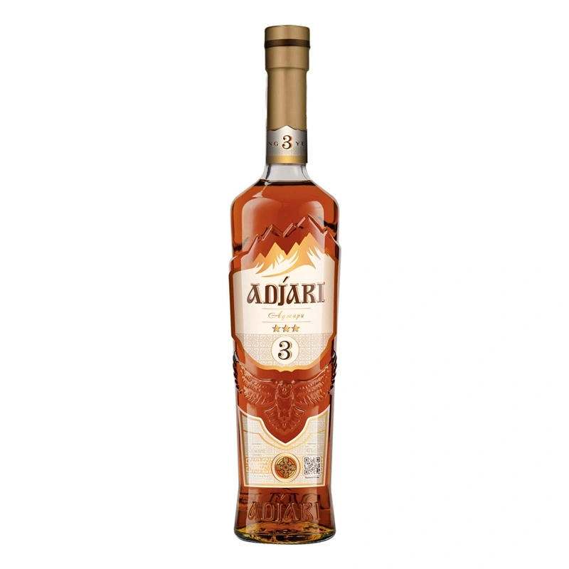 Коньяк 3 звезды Adjari, 0.5 л
