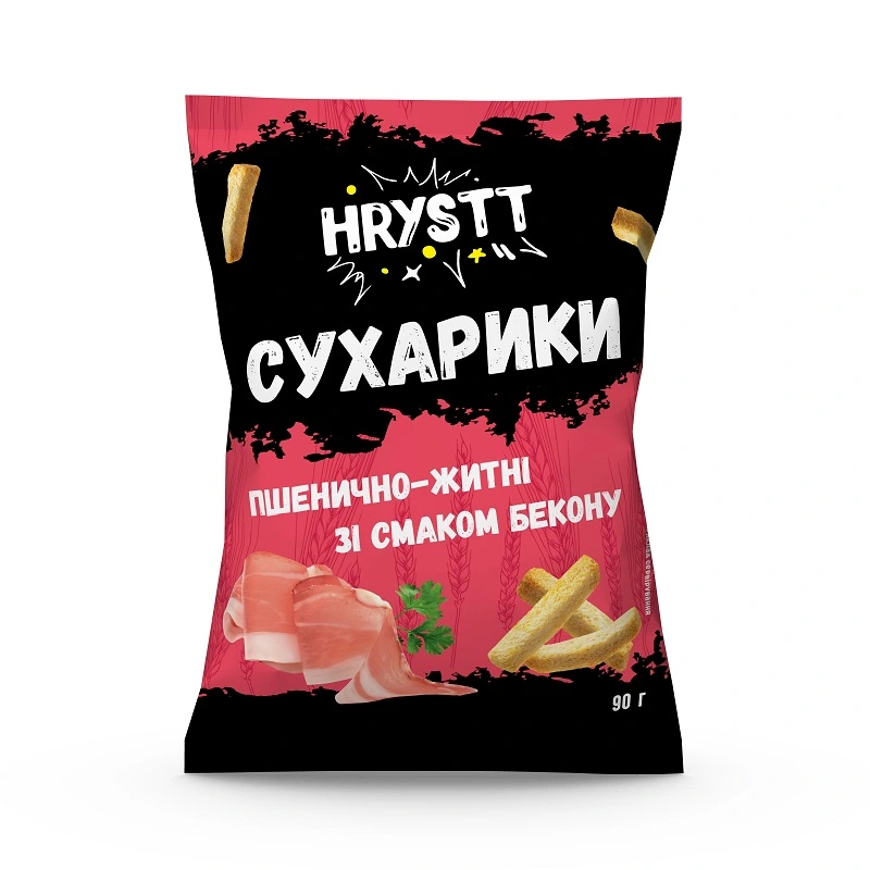 Сухарики со вкусом бекона Hrystt, 90 г
