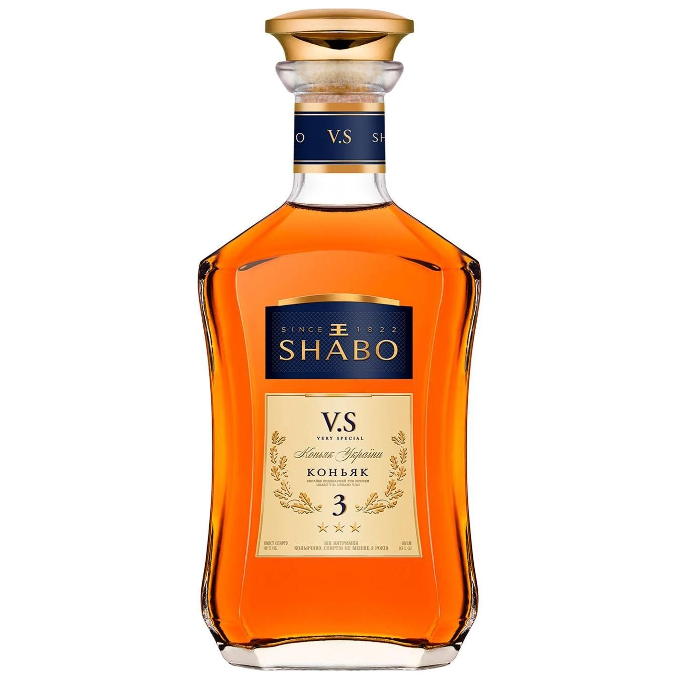 Бренди Шабо V.S. не менее 3-х лет Shabo, 0.5 л