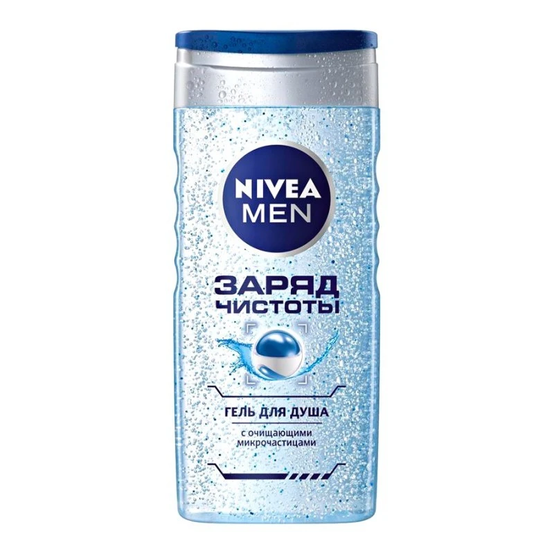 Гель для душа мужской Заряд чистоты Nivea, 250 мл