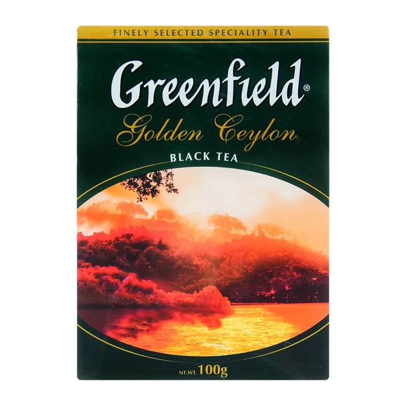 Чай листовой черный Golden Ceylon Greenfield, 100 г