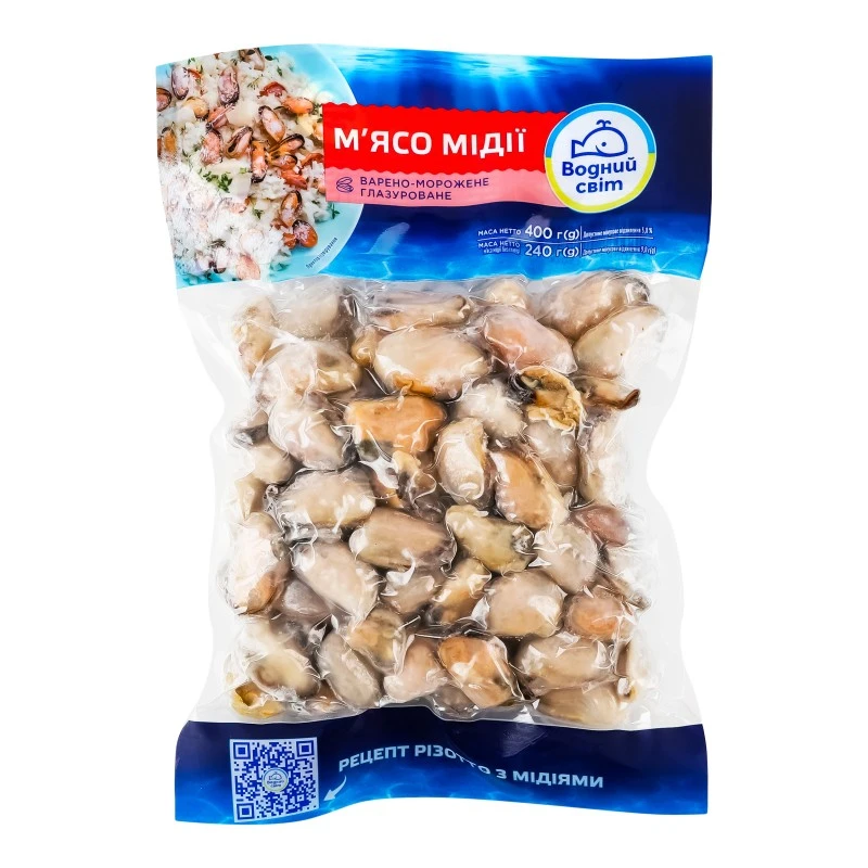 Мясо мидии замороженное Водный мир, 400 г