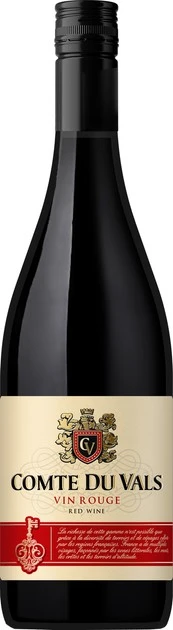 Вино 12% красное сухое Rouge Comte du Vals, бут 0.75л