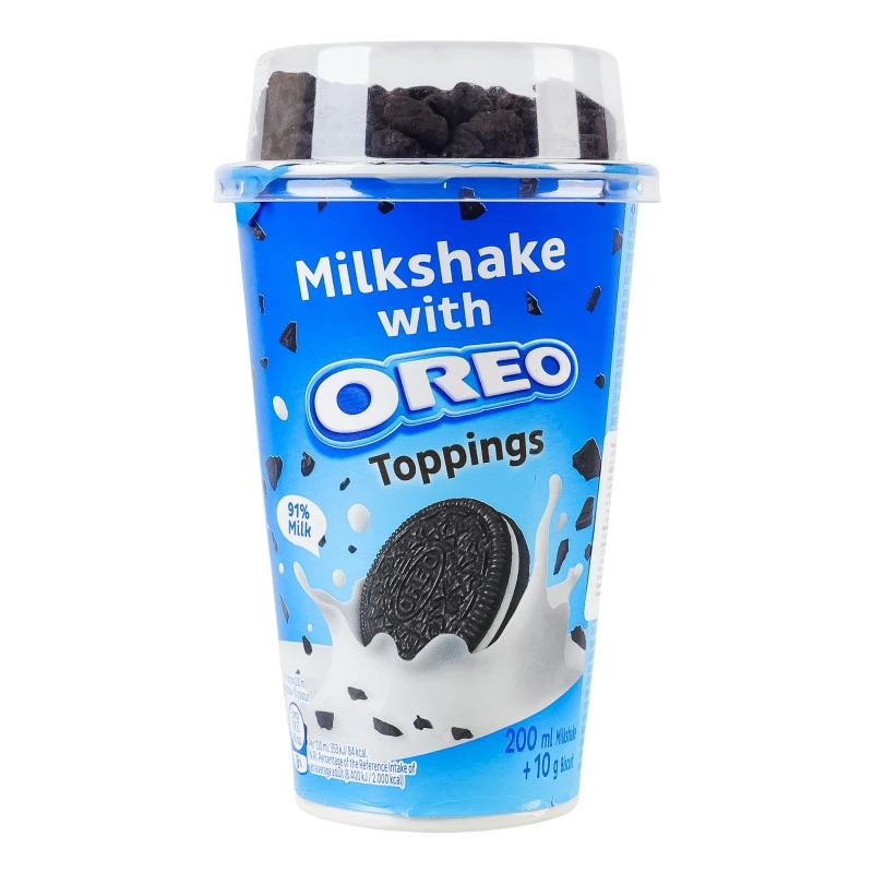 Коктейль молочный 2.7% ультрапастеризованный Шейк с топпингом Oreo ст 200мл
