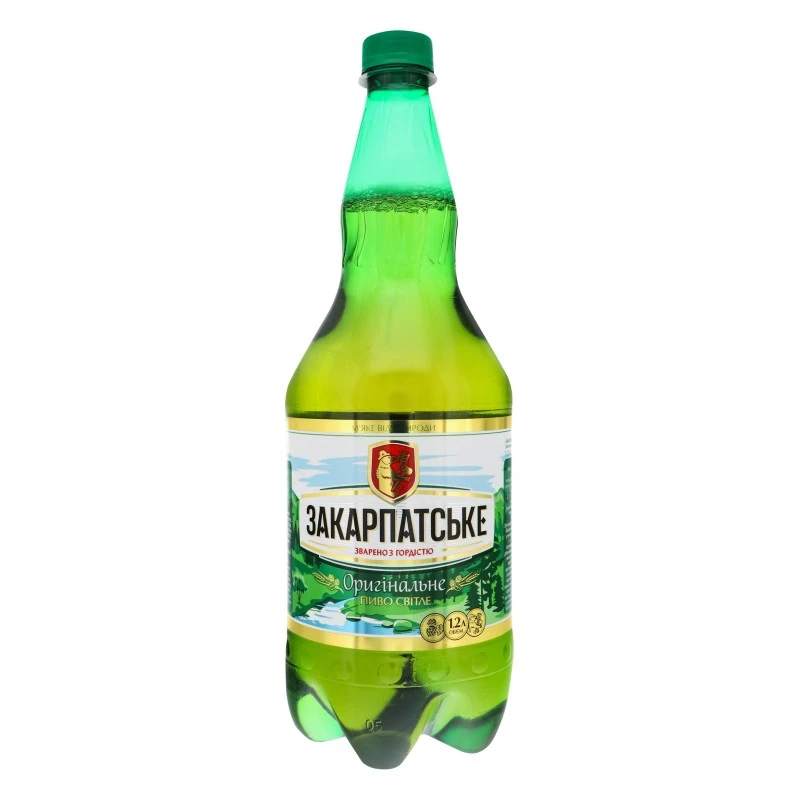 Пиво светлое Оригинальное Закарпатское, 1.2 л