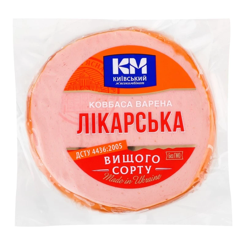 Колбаса вареная в/с Докторская Київський МК