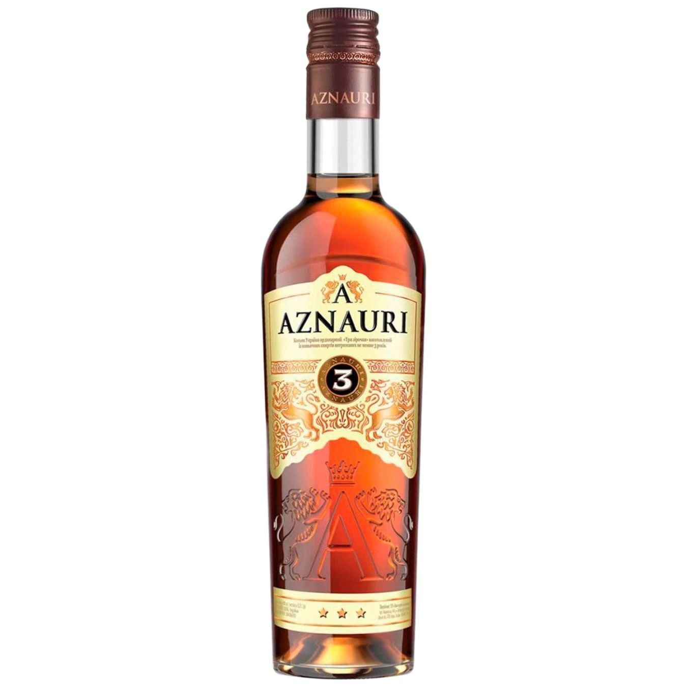 Бренди V.S. 3 года выдержки Aznauri, 0.25 л