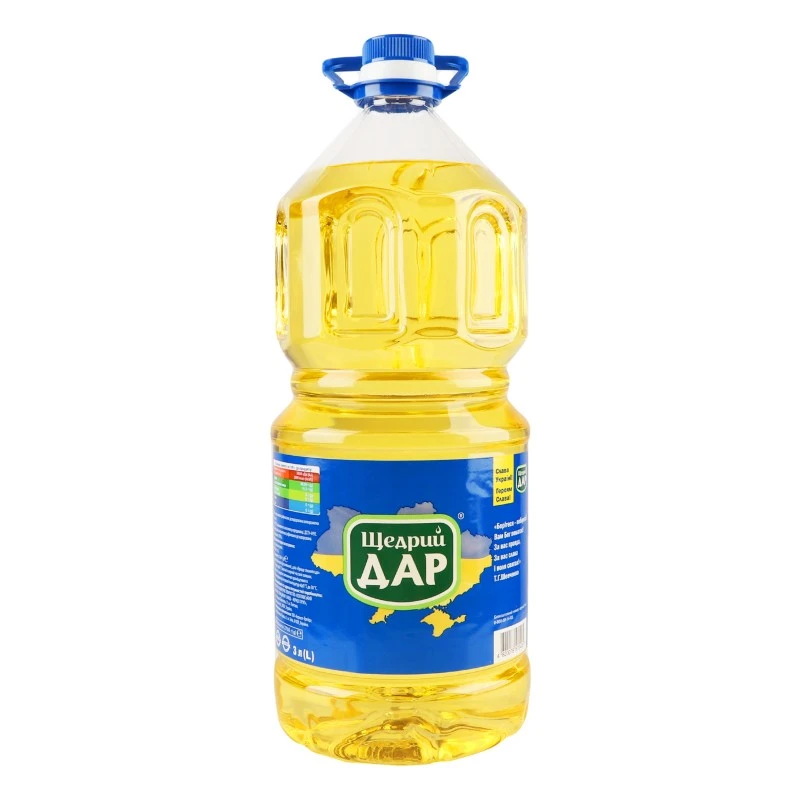Масло подсолнечное рафинированное Щедрый Дар, 3 л